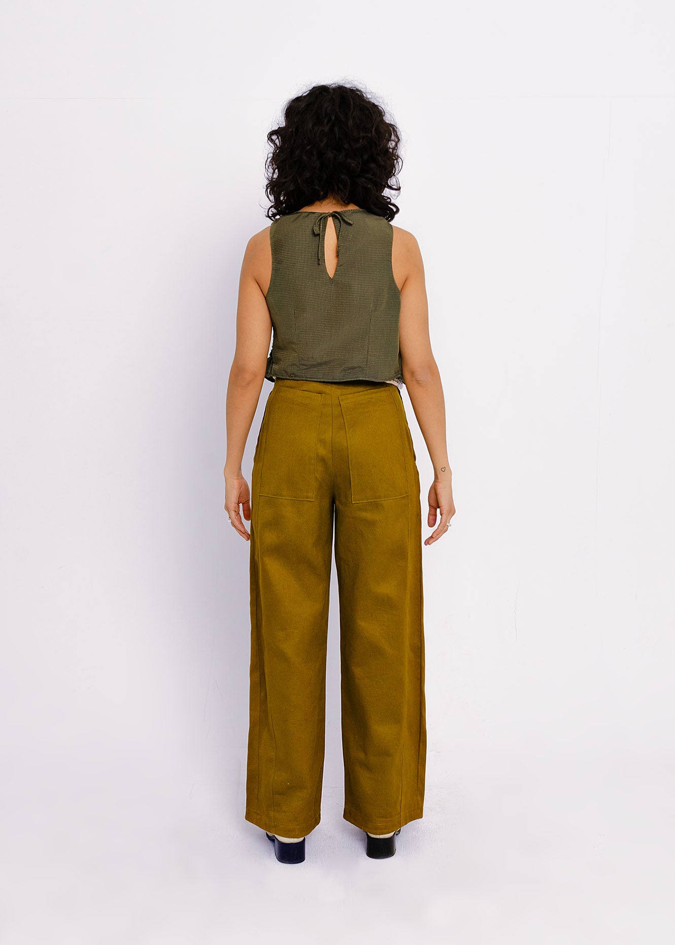 Josie High Waist Pants (Khaki)