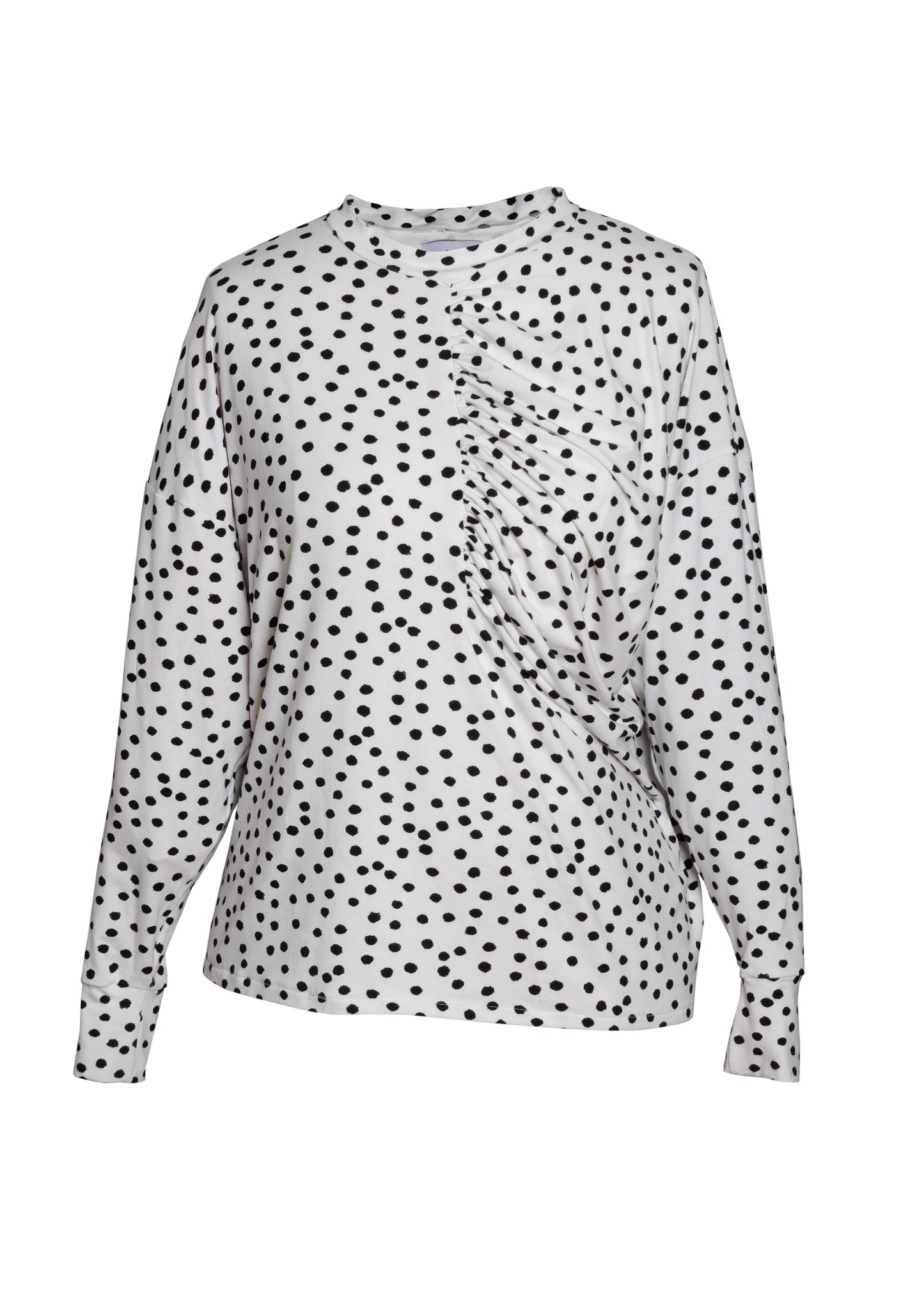 Astrid Long Sleeved Top (Abstract Dot Print)