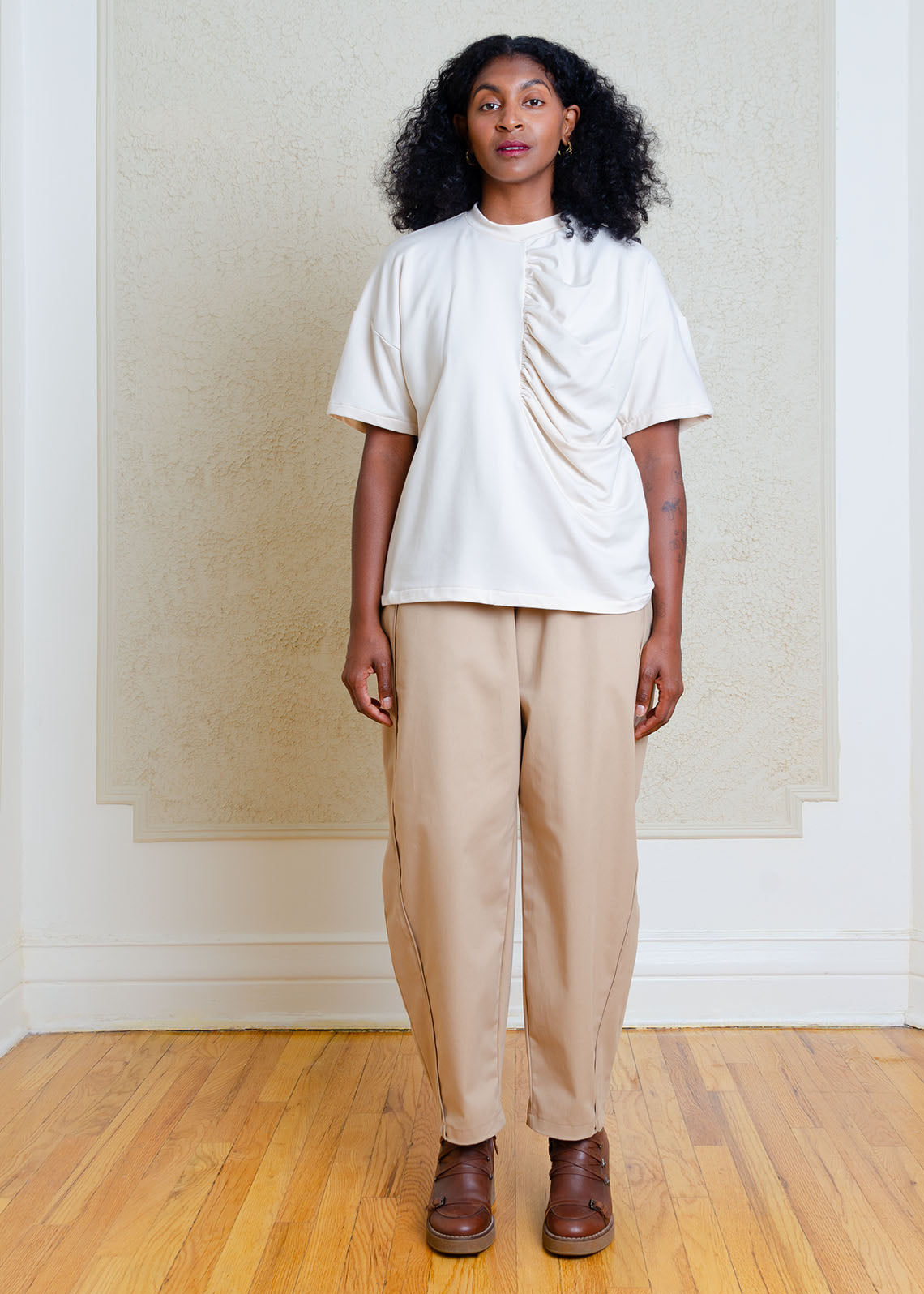 Astrid Oversized T-Shirt (Cream)