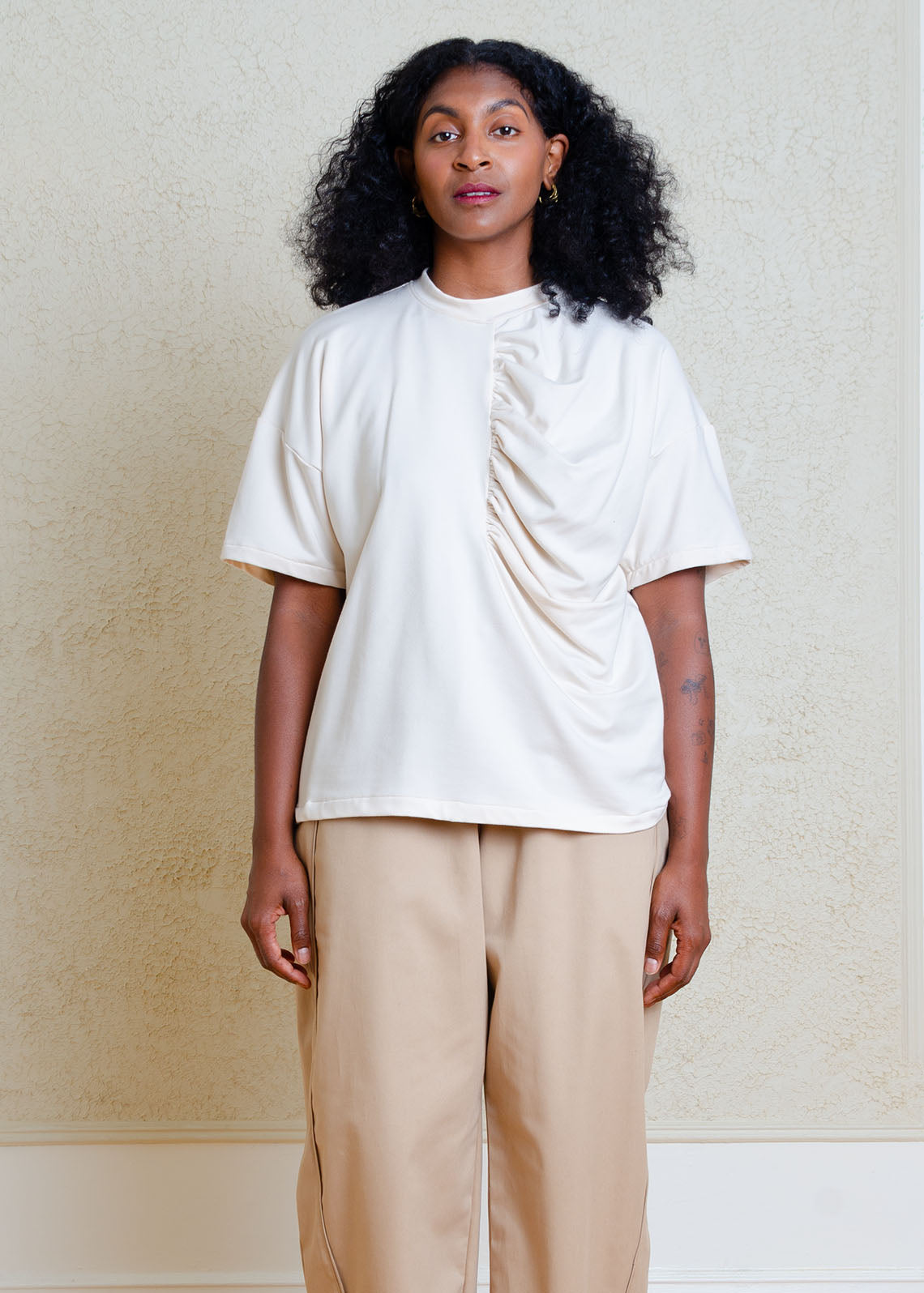 Astrid Oversized T-Shirt (Cream)