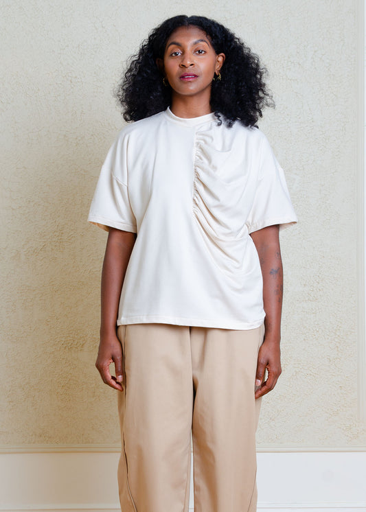 Astrid Oversized T-Shirt (Cream)