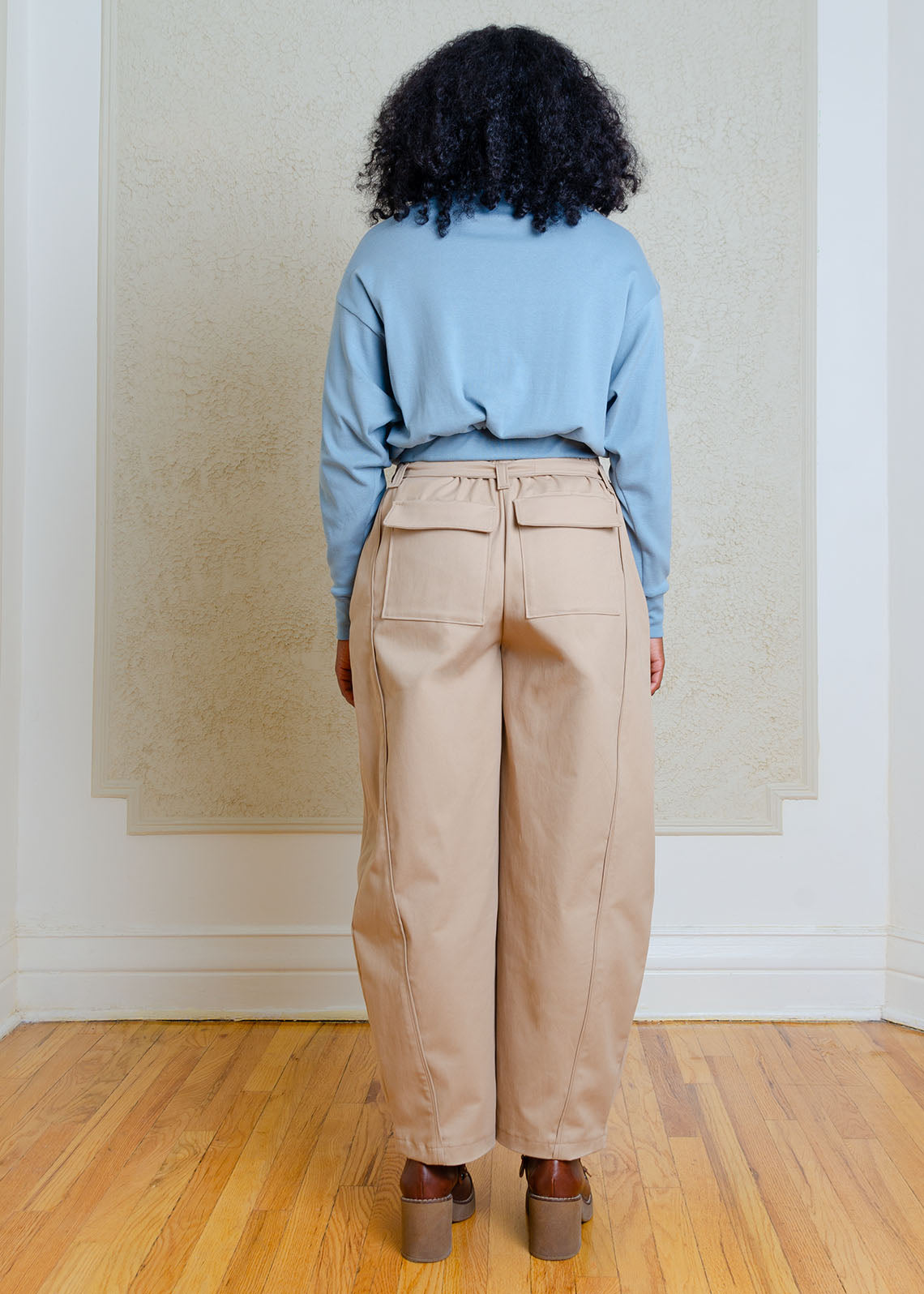 Alix Long Sleeve Knit Top (Dusty Blue)