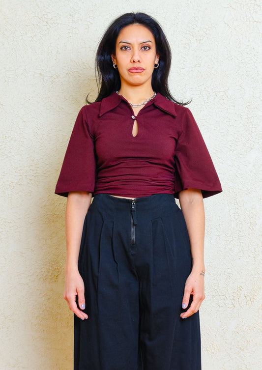 Corrie Knit Polo top