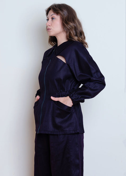 Eva Jacket (Aubergine)