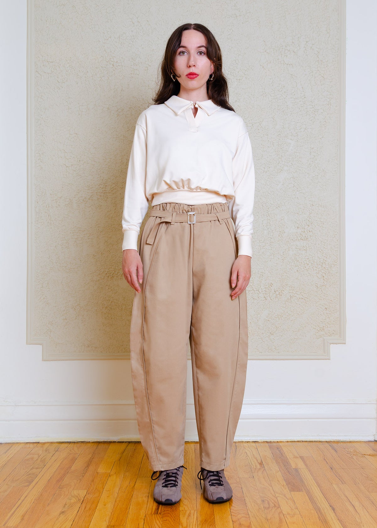 Alix Long Sleeve Knit Top (Cream)