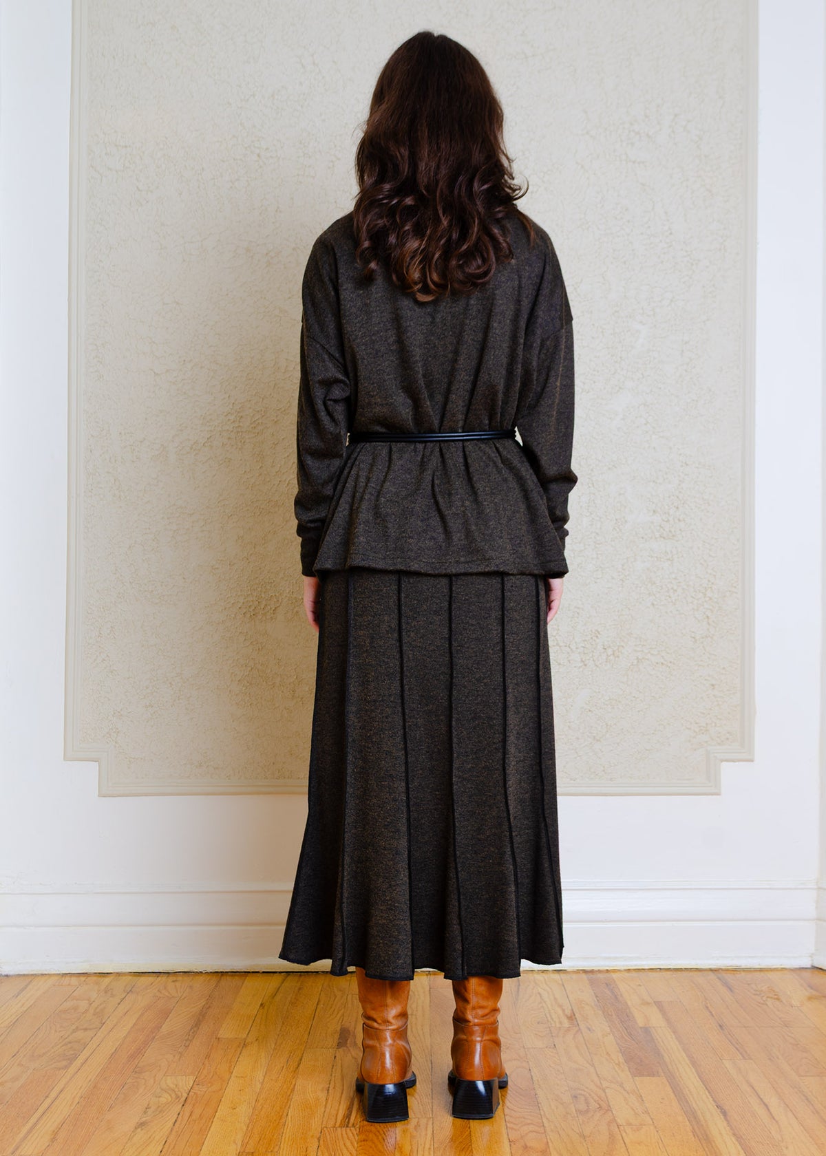 Astrid Long Sleeved Top (Heather Green)