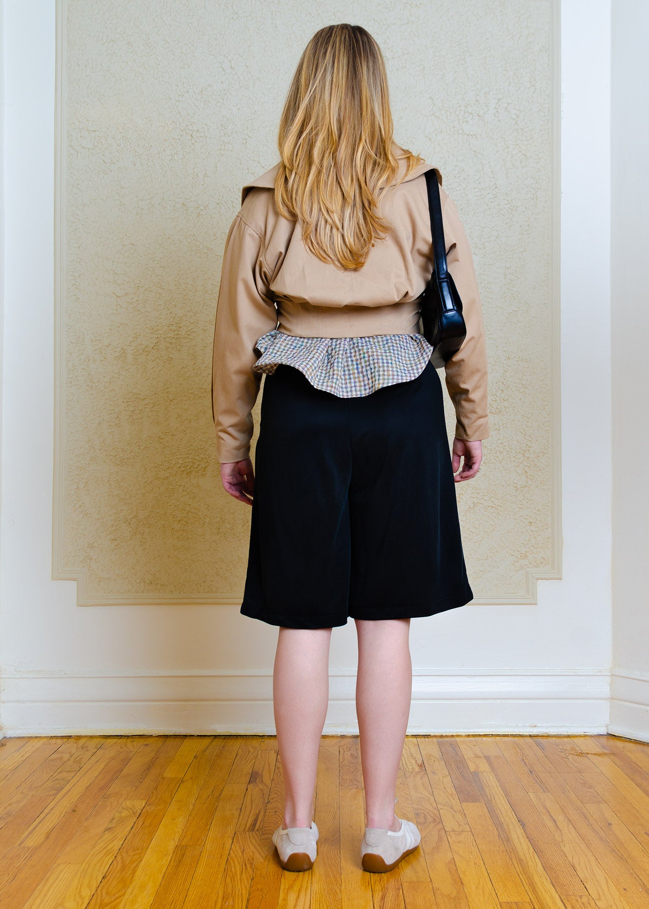 Emilie Cropped Jacket (Khaki Cotton)